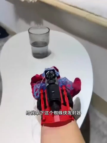 Superhero Launcher with Silk Glove Spiders Web Wrist Set Toy Cosplay for Kids