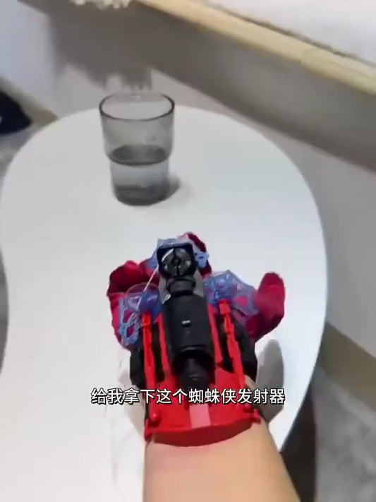 Superhero Launcher with Silk Glove Spiders Web Wrist Set Toy Cosplay for Kids
